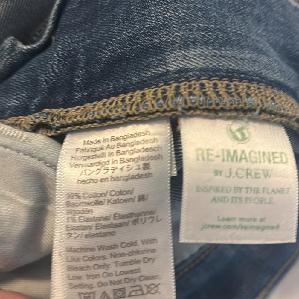 J Crew Flex straight blue jeans SZ 32 X30 light wash stretchy casual wear comfy - Picture 6 of 15